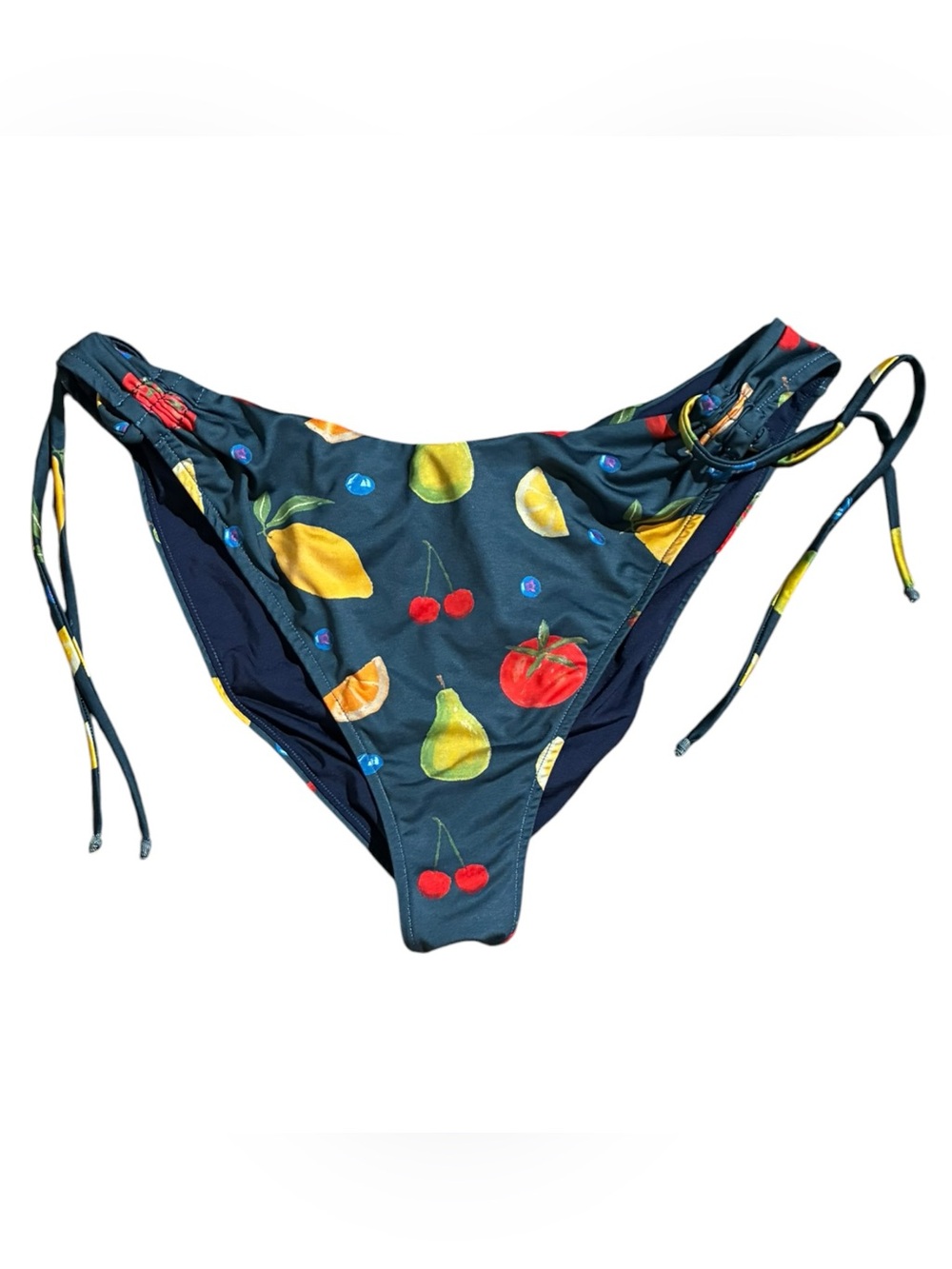 Kitty And Vibe Fruit Bikini Bottom Navy